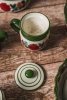 KUBEK CERAMICZNY Z ZAPARZACZEM I POKRYWKĄ DO PARZENIA HERBATY 250ML